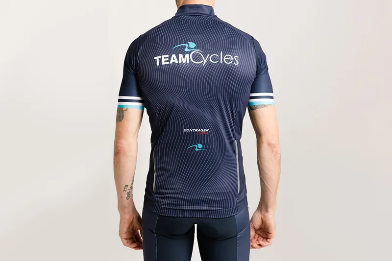 Team Cycles Windshield Cycling Gilet in Navy Blue-1